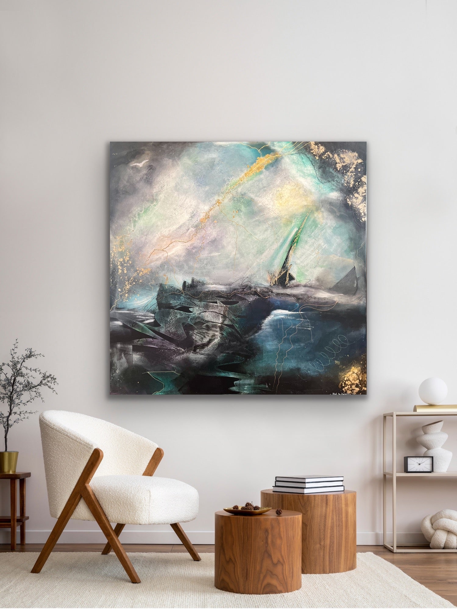 Original kunst Sjelens horisont - Lyset i Stormen